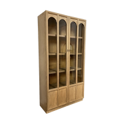 Tall Arched Glass Two Door Cabinet