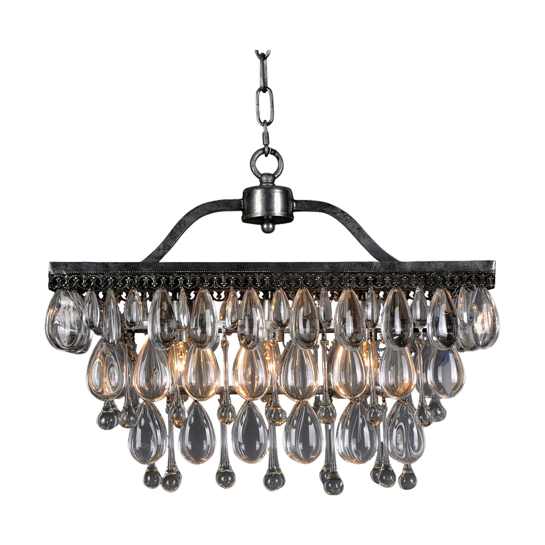 Teardrop Rectangular Chandelier