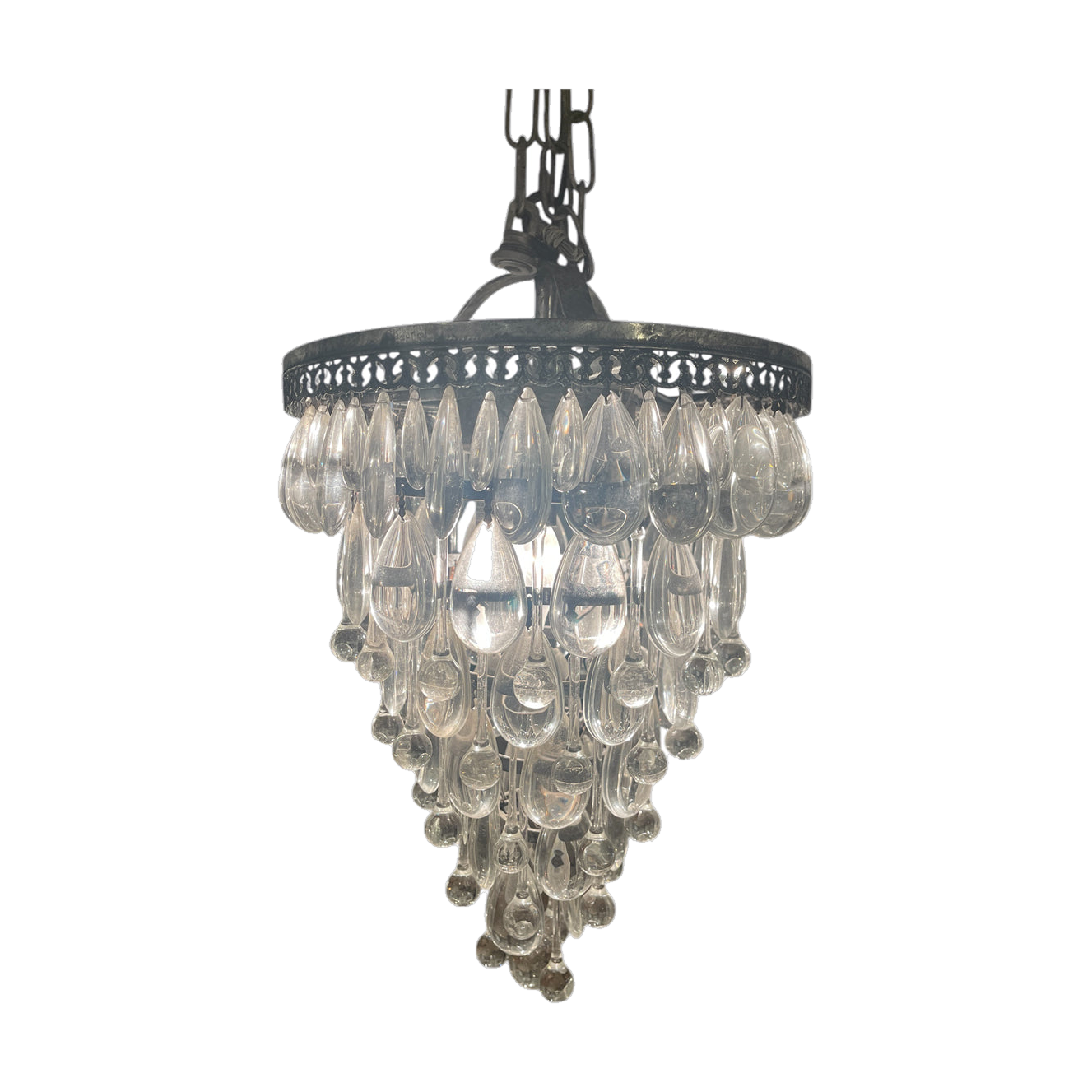 Teardrop Tapered Chandelier Small