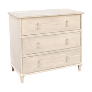 Three Drawer Chest in Antique White
