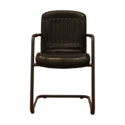 Tim Armchair in Black Leather