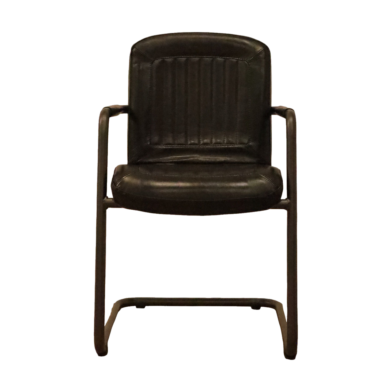 Tim Armchair in Black Leather