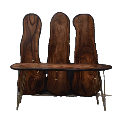 Tuscany Console Table w/ Brass Inlay
