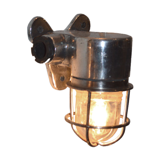 Vintage Sml Alum 90 Degree Passage Light