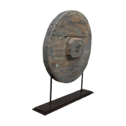 Wooden Wheel on Stand