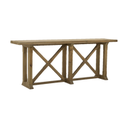 X-Based Console in Natural Finish