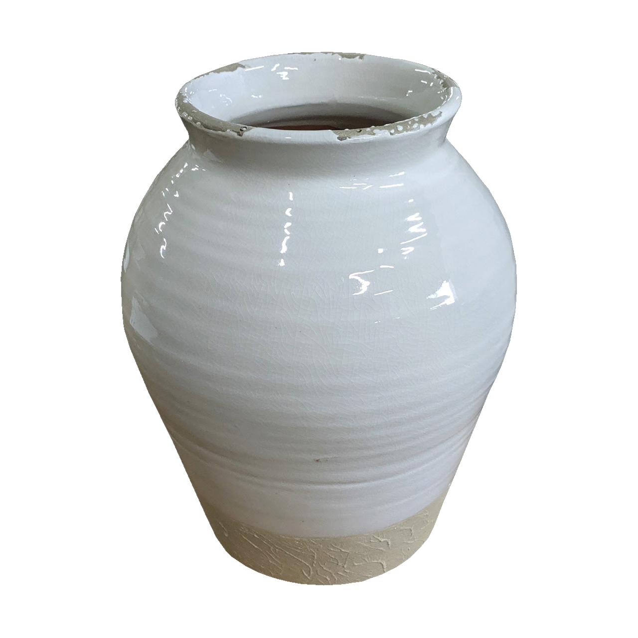 Xian Rounded Terracotta Vase Small